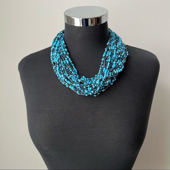 Beautiful Beaded Statement Necklace - Picture 4 of 4